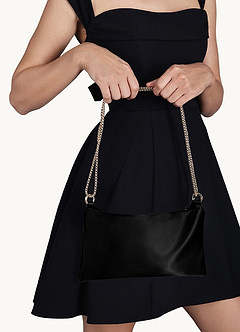 front Bolso bajo el brazo con cadena metálica