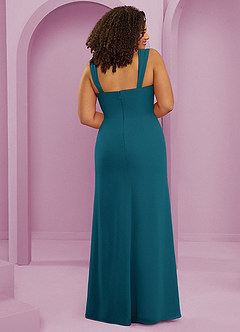 Barbie ♥ Azazie Bridesmaid Dresses Ink Blue Mermaid Pleated Chiffon Dress image7