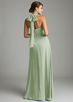 Azazie Tamira Suknie dla druhen Linia A Pofałdowany Szyfon Do ziemi Sukienka image8