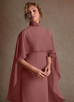 Azazie Irna Suknie dla Matki Panny Młodej Kolumna Szyfon Długość do kolan Sukienka image7