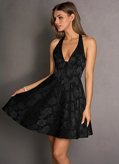 Abito Corto Nero Isabeau image5