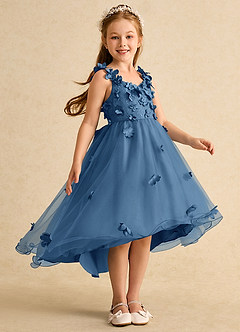 Azazie Tweety Flower Girl Dresses Twilight A-Line Lace Tulle Dress image4