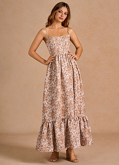 Vestido Marrón Multi Largo Soline image5