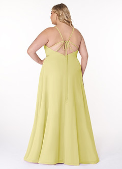 Azazie Everleigh Bridesmaid Dresses Lemon Sorbet A-Line Sweetheart Pleated Chiffon Dress image8