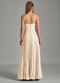 Azazie Chiana Bridesmaid Dresses White Alabaster A-Line Strapless Chiffon Dress image6