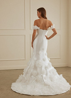 Christian Siriano Bridal for Azazie 2012 Wedding Dresses Organza Rossette Mikado Mermaid Gown image2