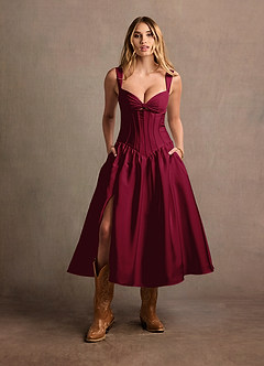 Robe Mi-Longue Merlot Arwen image6
