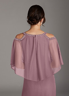 Azazie Junibee Mother of the Bride Dresses Dusty Rose Sheath Sequins Mesh Dress image6