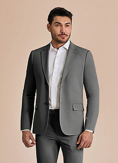 front William Charbon veste de costume