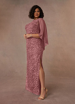 Azazie Collins Mother of the Bride Dresses Desert Rose Sheath Lace Dress image8