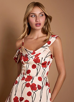 Leodis Red Poppy Maxi Dress image3