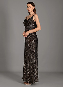 Katy Bronze Sequin Maxi Dress image3