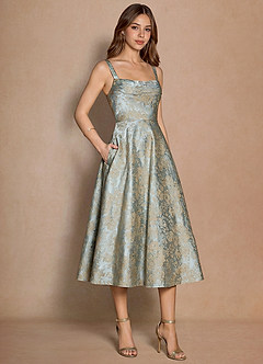 Melusine Vintage Blue Midi Dress image1