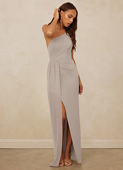 Christian Siriano Bridal for Azazie 1003 Bridesmaid Dresses Frost Sheath One Shoulder Chiffon Dress image3