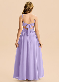 Azazie Zeya Junior Lilac A-Line Chiffon Dress image2