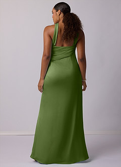 Barbie ♥ Azazie Bridesmaid Dresses Juniper Mermaid One Shoulder Stretch Satin Dress image7