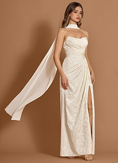 Vestido Blanco Francés Largo Caelia image1