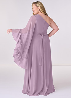 Barbie ♥ Azazie Bridesmaid Dresses Wisteria A-Line Long Sleeve Chiffon Dress image8