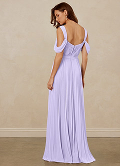 Christian Siriano Bridal for Azazie 1013 Bridesmaid Dresses Lilac A-Line Off the Shoulder Chiffon Dress image4