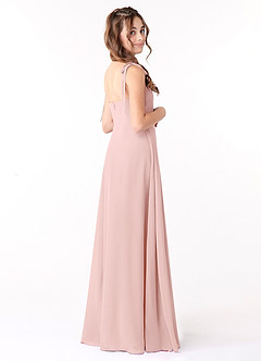 Azazie Rosey Junior Eucalyptus A-Line Sweetheart Neckline Chiffon Dress image2