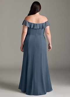 Azazie Sophie Bridesmaid Dresses Neptune A-Line Off the Shoulder Chiffon Convertible Dress image7