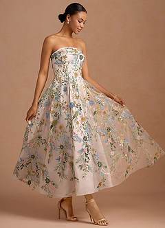 Evangeline Blush Pink Multi Maxi Dress image5