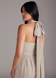 Azazie Lamara Bridesmaid Dresses Frost Off the Shoulder Chiffon Convertible Jumpsuit image11