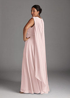 Azazie Isa Abiti per la Madre della Sposa Abito A-Line in Chiffon Plissettato con Scollo a V Rosa Rossore image12