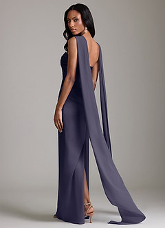 Azazie Sonora Vestidos de damas de honor Vestido de Tormenta de Satén Elástico de Corte Recto con Sin tirantes image2