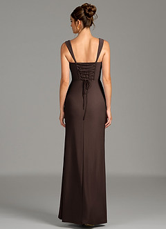 Azazie Agustina Bridesmaid Dresses Ganache Mermaid Corset Premium Stretch Jersey Dress image6
