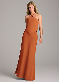 Azazie Keisha Brautjungfernkleider Etui Chiffon Kleid Kanel image5