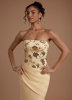 Blair Gold Sequins Maxi Dress image5