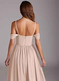 Azazie Calianna Bridesmaid Dresses English Rose A-Line Off the Shoulder Chiffon Convertible Dress image9