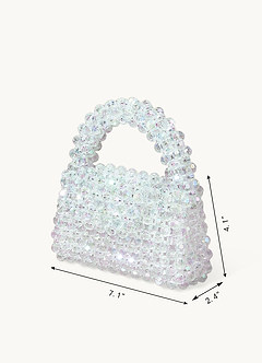 front Borsa con perline acriliche