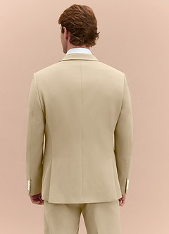 front James Champagne Structured Stretch 3-piece suit