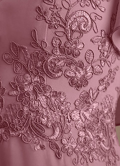 Azazie Frieda Mother of the Bride Dresses Vintage Mauve A-Line Applique Chiffon Dress image6