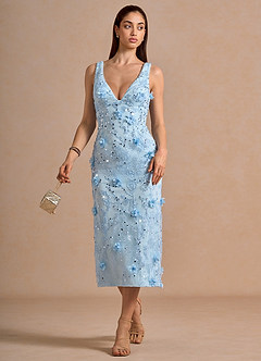 Vestido Azul Midi Norisse image4