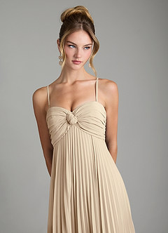 Azazie Tempest Bridesmaid Dresses Champagne Empire Corset Chiffon Convertible Dress image2