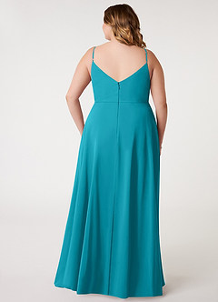 Azazie Daenerys Bridesmaid Dresses Jade A-Line Cowl Chiffon Dress image2