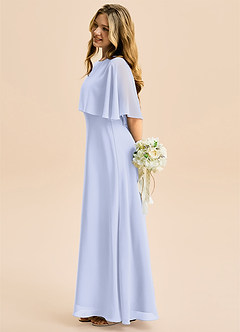 Azazie Maris Junior Vestido de Lavanda de Gasa de Corte en A image3