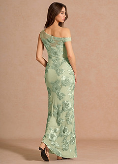 Melian Light Green Maxi Dress image2