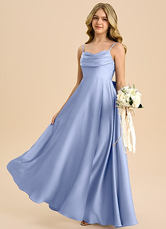 Azazie Bear Junior Ice A-Line Sweetheart Neckline Stretch Satin Dress image5