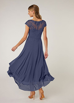 Azazie Shonda Mother of the Bride Dresses Stormy Lace Chiffon Dress image4
