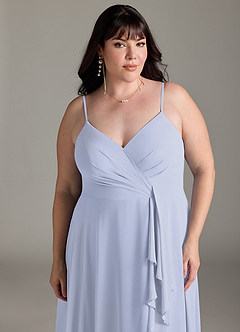 Azazie Akita Bridesmaid Dresses Lavender A-Line Chiffon Dress image5