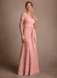 Azazie Sheffield Abiti per la Madre della Sposa Abito A-Line in Chiffon Pizzo Rosetta image5