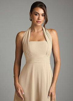 Azazie Tamira Suknie dla druhen Linia A Pofałdowany Szyfon Do ziemi Sukienka image6