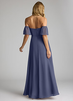 Azazie Sue Bridesmaid Dresses Stormy A-Line Off the Shoulder Chiffon Convertible Dress image4