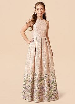 front Azazie Evaniah Junior Formal Dress
