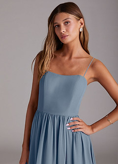 Azazie Calianna Bridesmaid Dresses Twilight A-Line Off the Shoulder Chiffon Convertible Dress image2