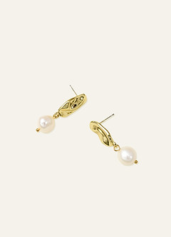 front Orecchini pendenti con perle barocche